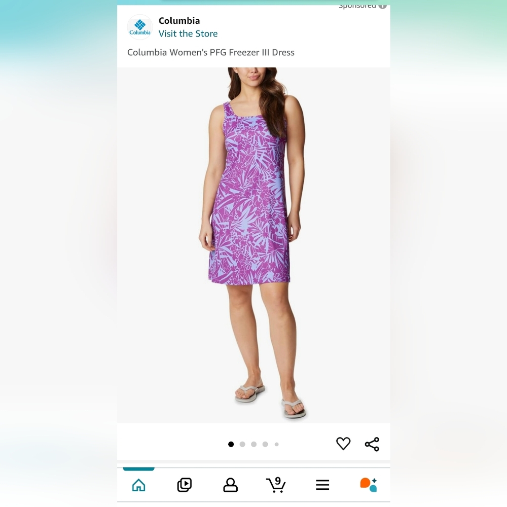 Columbia PFG Women's Freezer Dress. MED